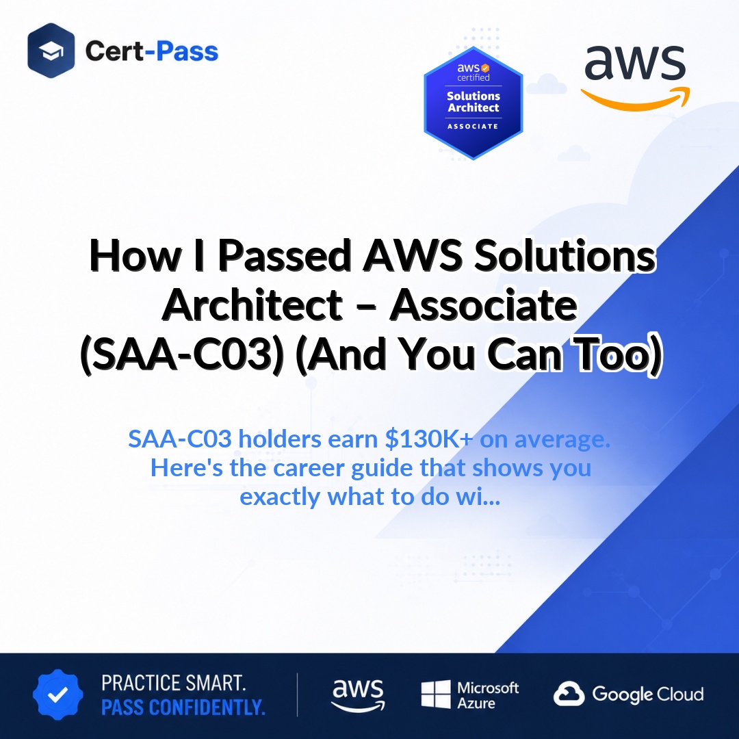 How I Passed AWS Solutions Architect – Associate (SAA-C03) (And You Can Too)